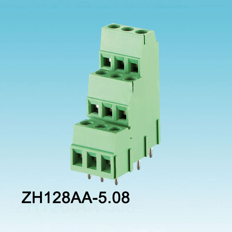 128 Terminal Skru PCB Sambatan Hadapan