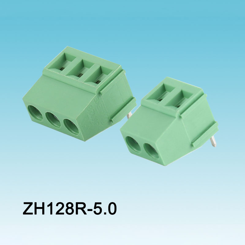 Terminal PCB Jenis Skru Bengkok 128 Hijau